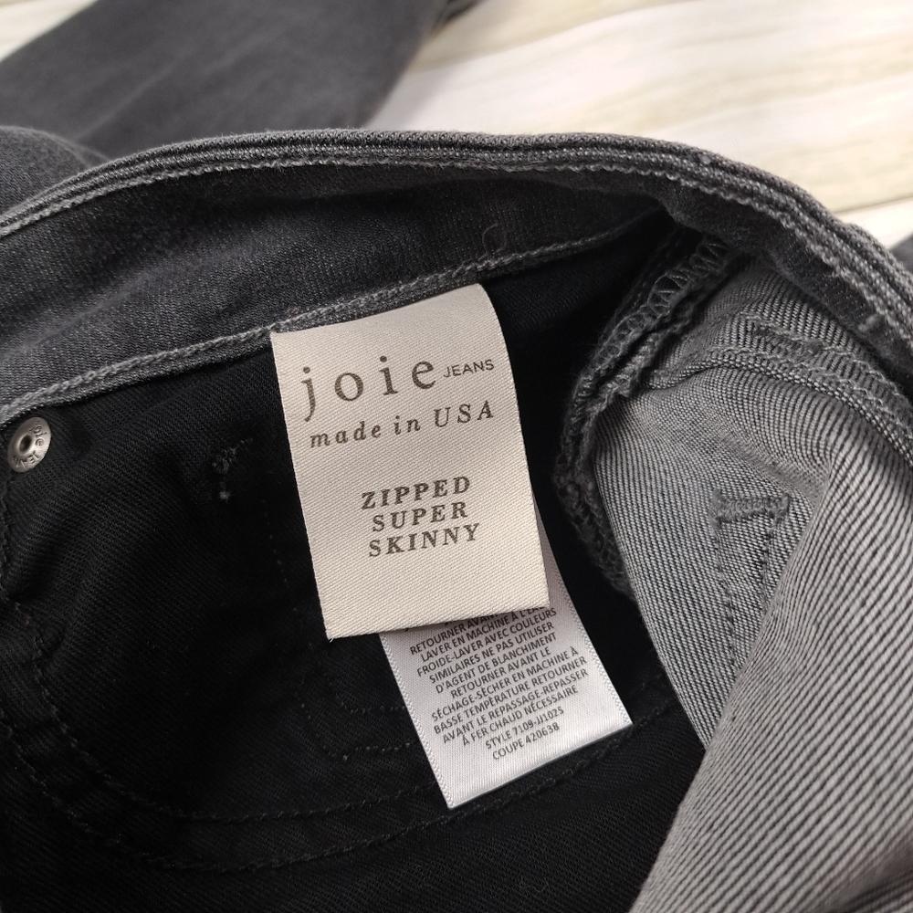 Joie Gray Women's Size 28 Super Skinny Jeans - Picture 3 of 6
